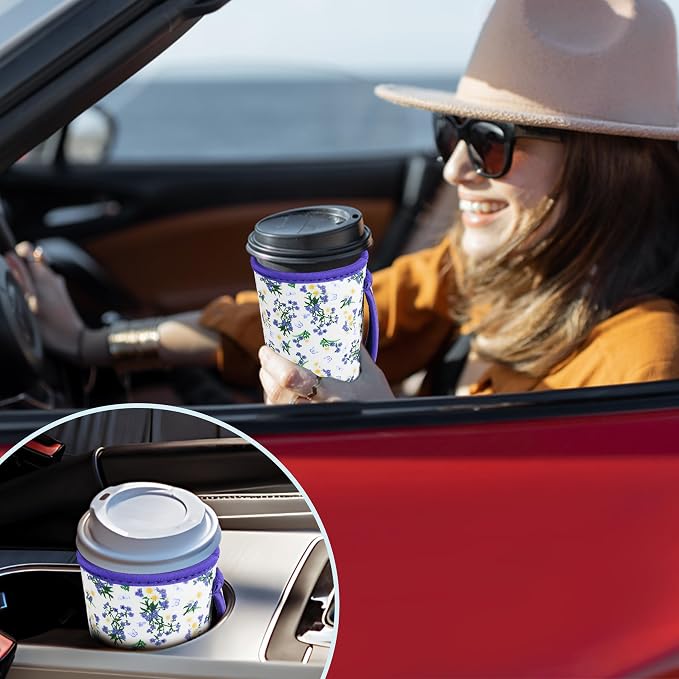 KJQJLY 3 Pac Reusable Iced Coffee Sleeves - Image 7