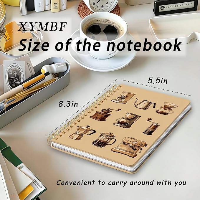 Vintage Coffee Notebook Journal, Coffee Lovers Gifts Notebooks - Image 6