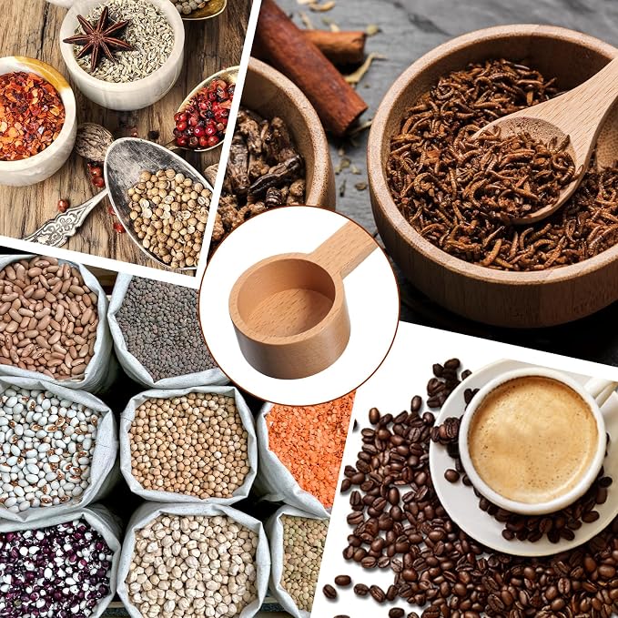 10g Scoop Wooden Coffee Measuring Spoonss 10 Gram Wood Coffee Scoop - Image 7