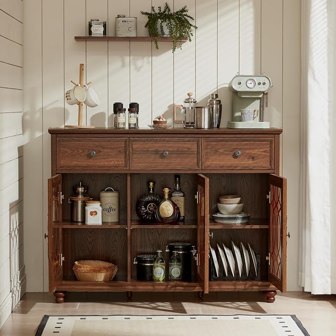 Joaxswe Farmhouse Sideboard Buffet Cabinet - Image 9