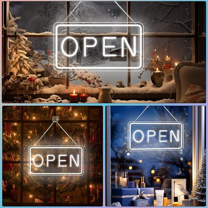 Open Neon Sign for Business – 16x9 inch USB Powered LED Open Sign - Image 7