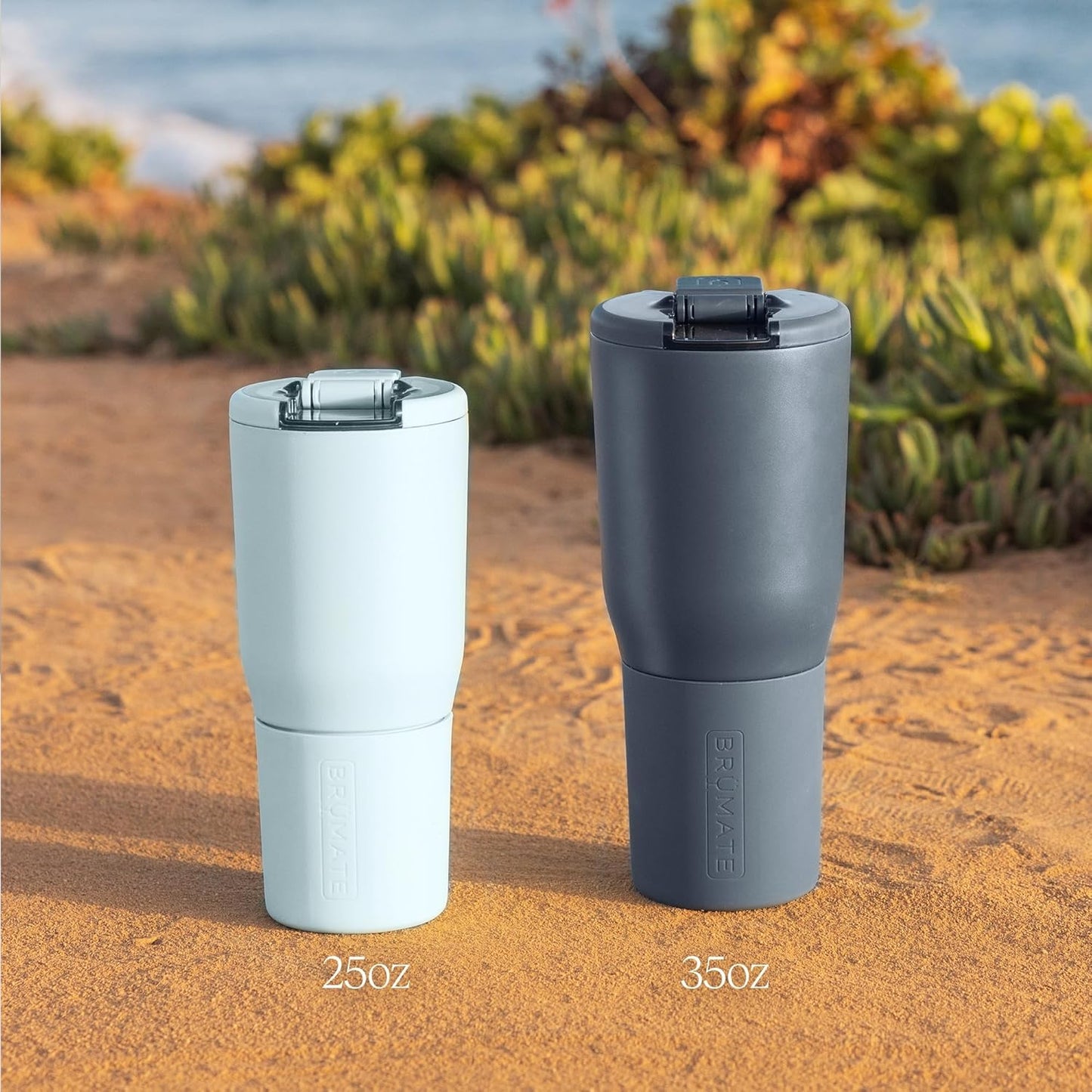BrüMate Nav 25oz 100% Leak Proof Insulated Travel Tumbler with Magnetic BevLock™ Lid - Double Wall Cup-Holder Friendly Stainless Steel Mug (Prickly Pear)