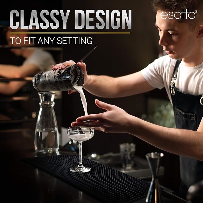 Esatto 6” x 12” Professional Bartender Mat, Useful in Kitchens, Coffee Shops - Image 7