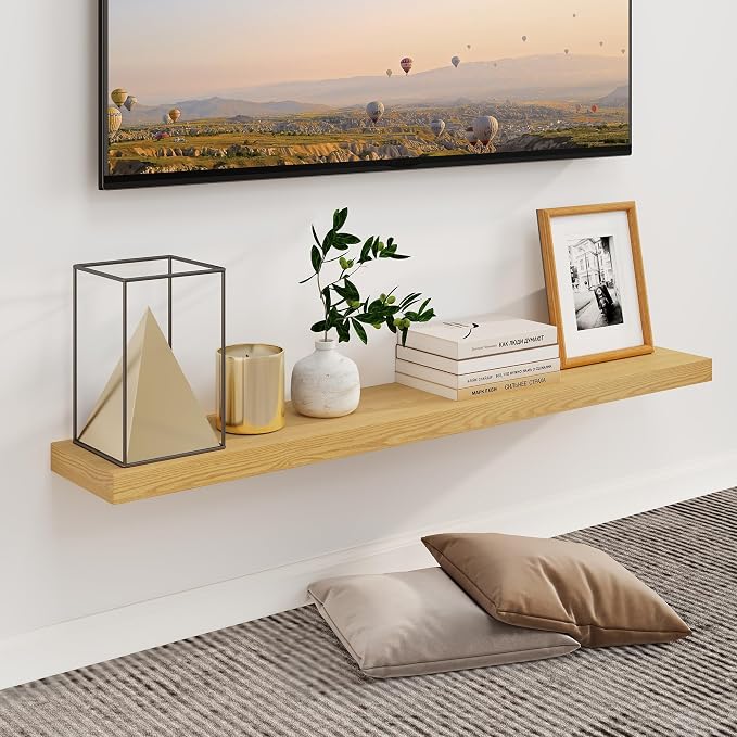 Fun Memories Floating Shelves for Wall, 48Inch Long Floating Shelves Set of 1 - Image 8