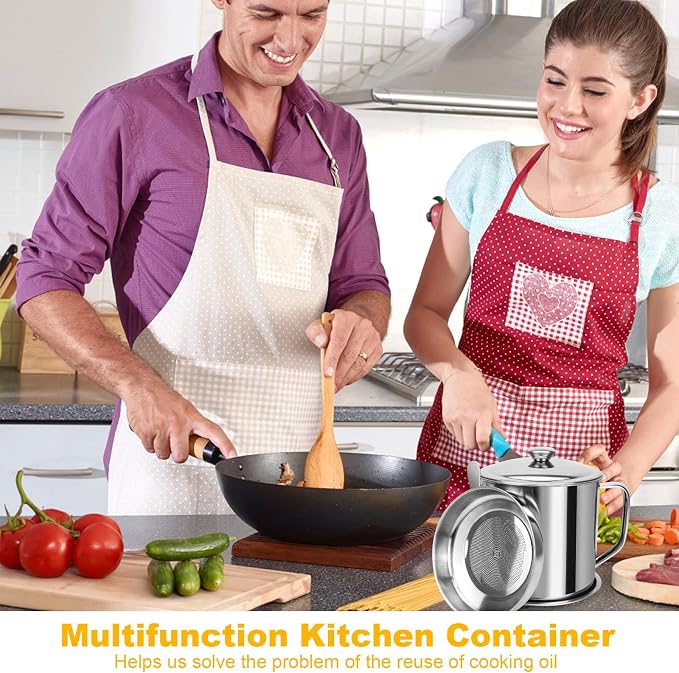 Bacon Grease Container, Kitchen Oil Container Can - Image 7