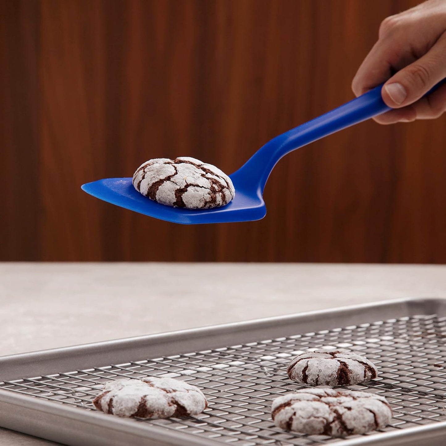 GIR: Get It Right Silicone Cooking Spatula Turner - Mini 11-In Slate - One-Piece Design & Heat-Resistant up to 425°F - Versatile Pancake Flipper & Baking Spatula With Ergonomic Handle