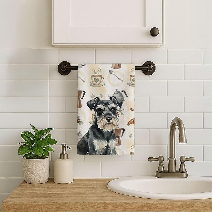 Caroline's Treasures Black & Silver Miniature Schnauzer Coffee Bar Kitchen - Image 7