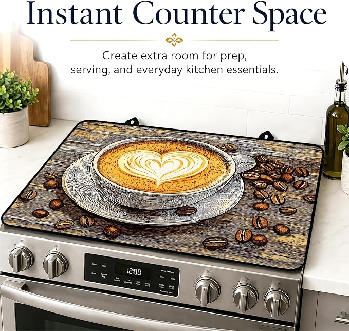 Multi-Design Stove Top Cover for Glass/Electric Stoves, 3-in-1 Counter - Image 7