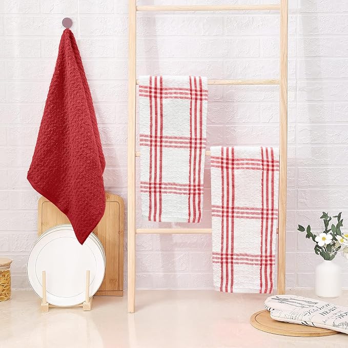 DAN RIVER Premium Red Kitchen Towels - Image 9