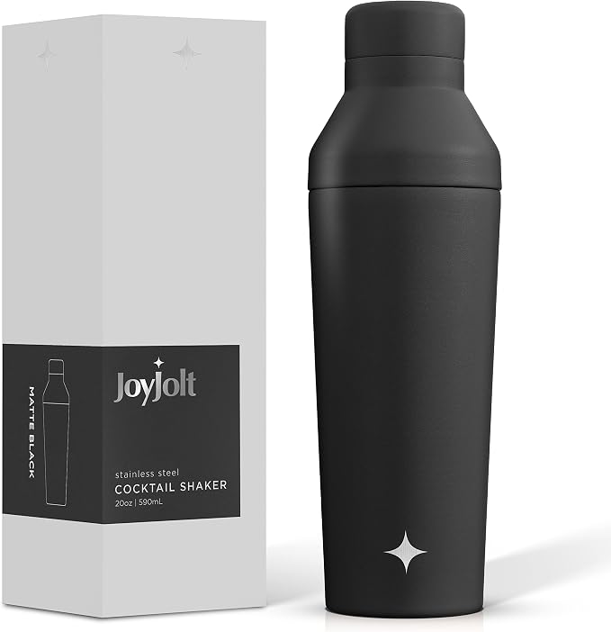 JoyJolt Triple Insulated Cocktail/Protein Shaker Bottle. 20oz Shaker Cup - Image 9