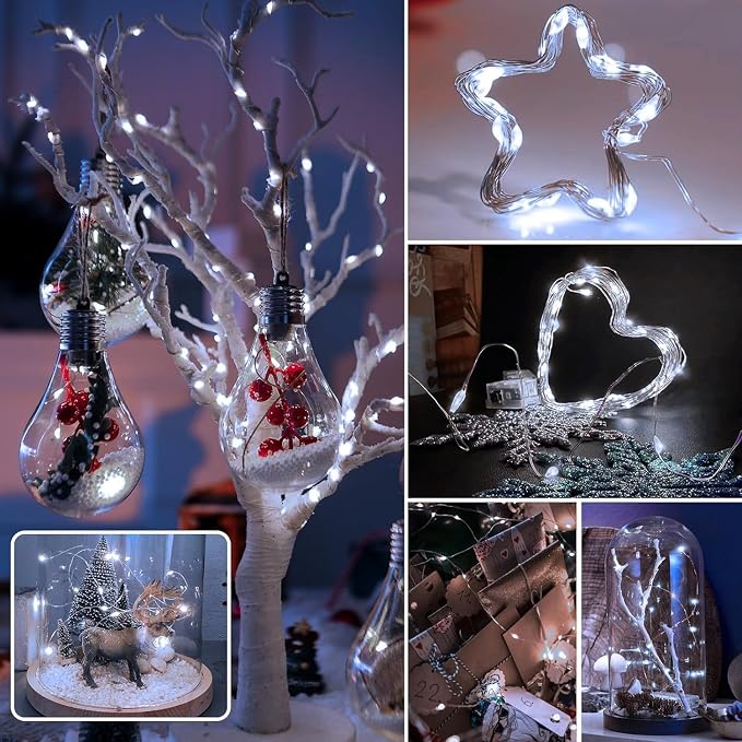 6 Pack Fairy Lights Battery Operated 7ft 20 LED Mini String Lights Twinkle - Image 7