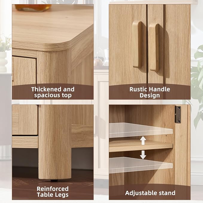 Joaxswe Sideboard Buffet Cabinet - Image 9