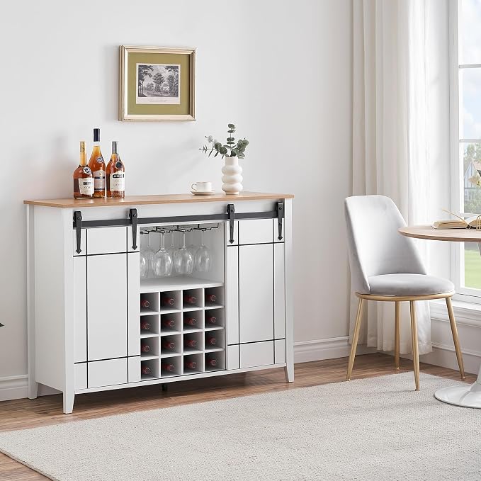 coucheta Wine Bar Cabinet, Buffet Sideboard Cabinet - Image 7