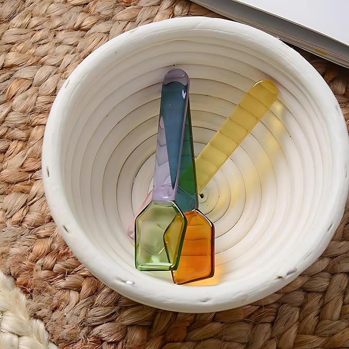 3 Pcs Glass Mixing Spoon 3.6 Inches Glass Teaspoons - Image 9