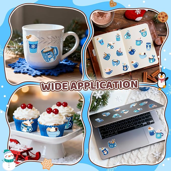 Haooryx Winter Latte Sticker Rolls - Image 6