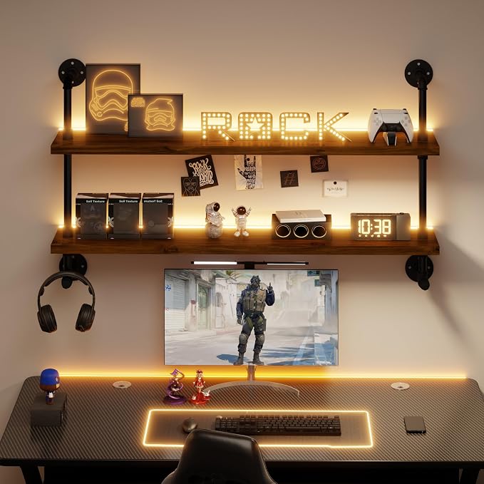 ROGMARS LED Gaming Floating Shelves - Image 9