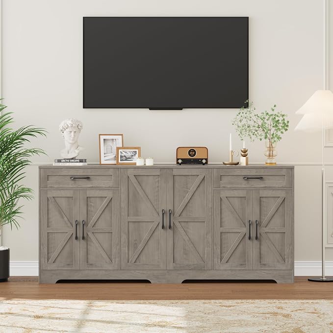 BOTLOG 71” Large Sideboard Buffet Cabinet - Image 7