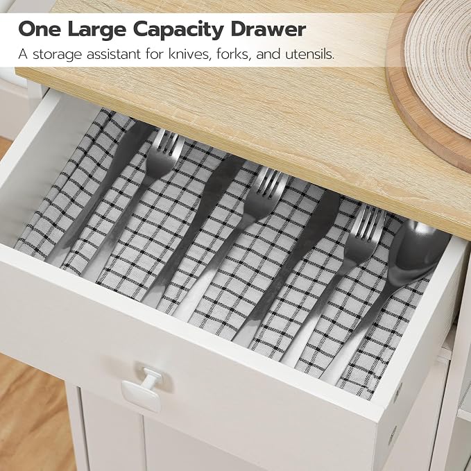 HOOBRO Kitchen Island, Storage Cabinet - Image 9