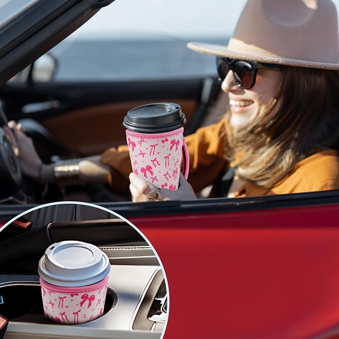 KJQJLY 3 Pack Reusable Iced Coffee Sleeves - Image 7