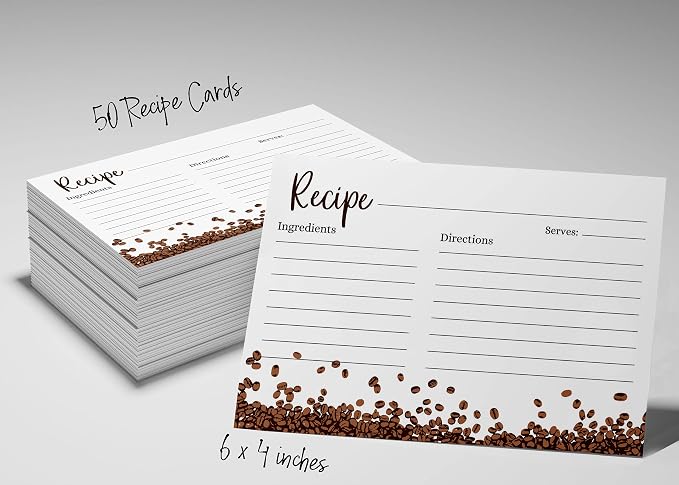 4x6 Inch Recipe Cards, Thick Double Sided Premium Card Stock- Modern Style - Image 6