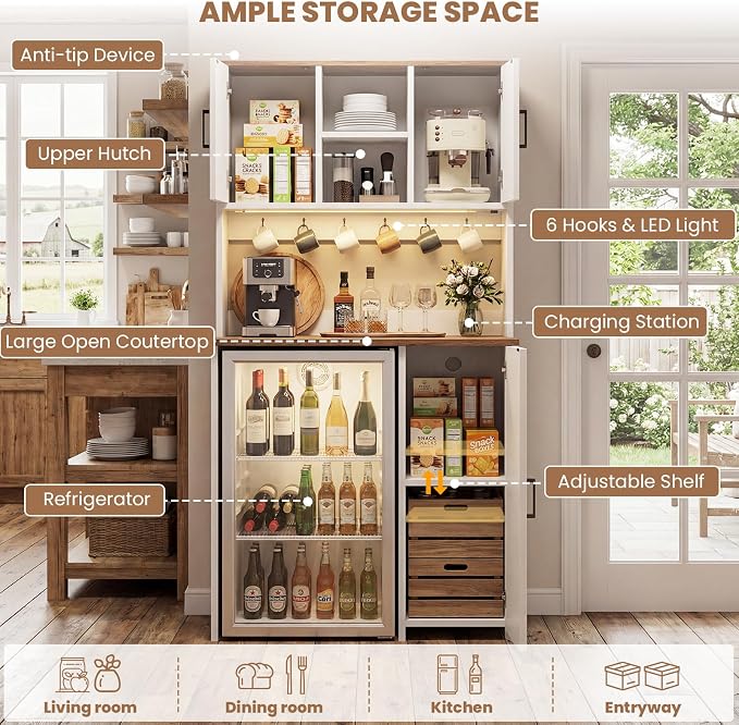 Unikito Mini Fridge Cabinet - Image 7