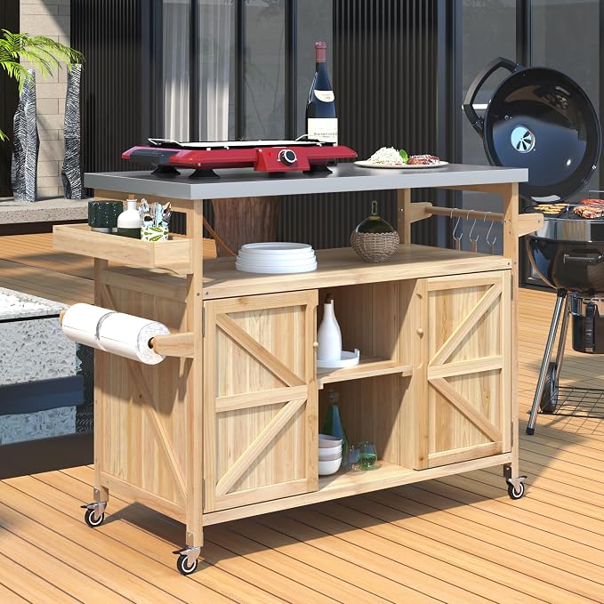 Merax 50inch Outdoor Stainless Steel Kitchen Island - Image 7