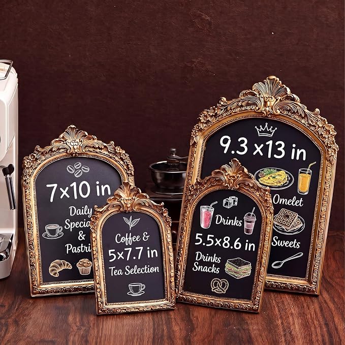 Framed Tabletop Chalkboard Sign, Rustic Frame, Hanging Chalkboard, Menu Board - Image 8