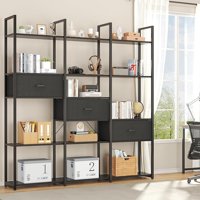 Triple Wide 6 Tiers Industrial Book shelf - Image 9