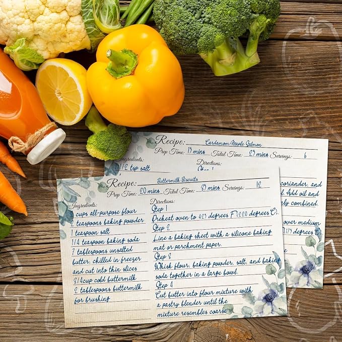 Recipe Cards 4x6, Premium Double-Sided Recipe Cards - Image 6