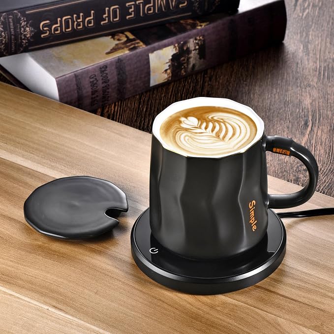 Flat Bottom Coffee Mug for Mug Warmer – 13.5 oz Ceramic Cup - Image 6