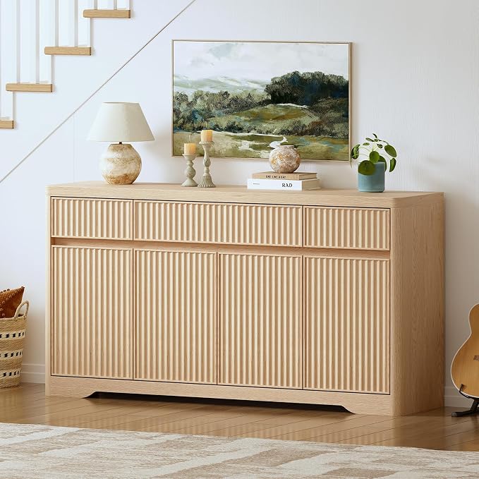 57'' Fluted Buffet Cabinet - Image 9