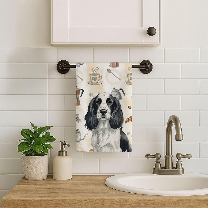 Caroline's Treasures Black and White English Springer Spaniel Coffee Bar - Image 7