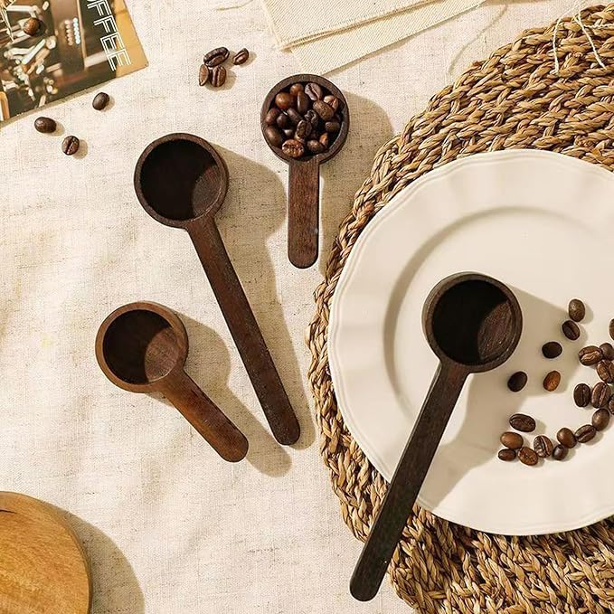 2PCS Wooden Coffee Scoops for Ground Coffee | Multi-Function Measuring Spoons - Image 9