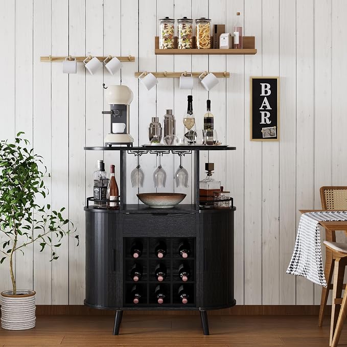 Wine Bar Storage Cabinet, Coffee bar Cabinet - Image 9