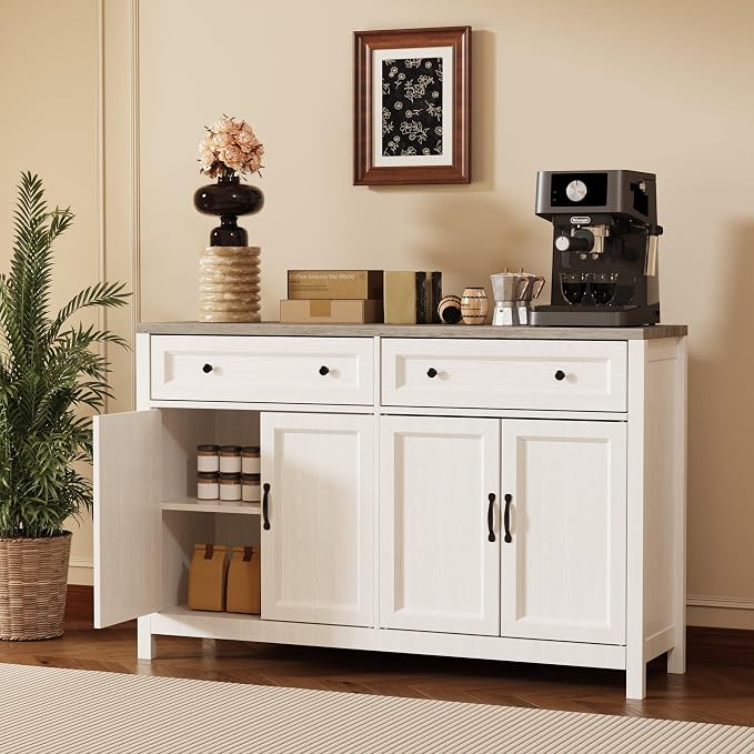 Gizoon Farmhouse Kitchen Sideboard Buffet Cabinet - Image 6