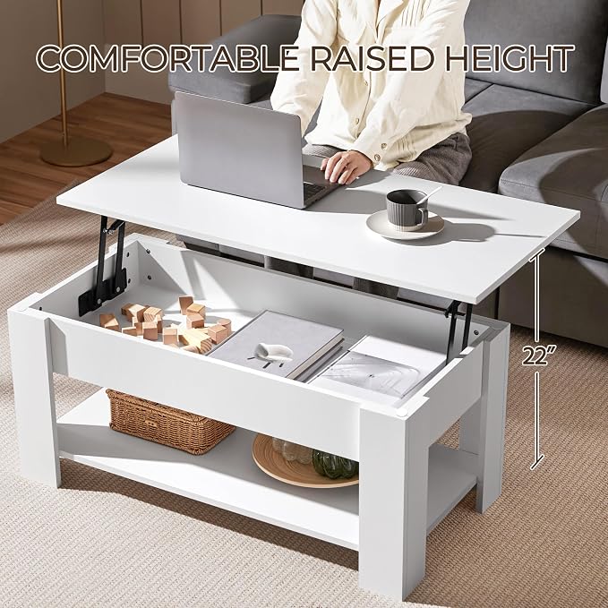 Yaheetech Lift Top Coffee Table - Image 9