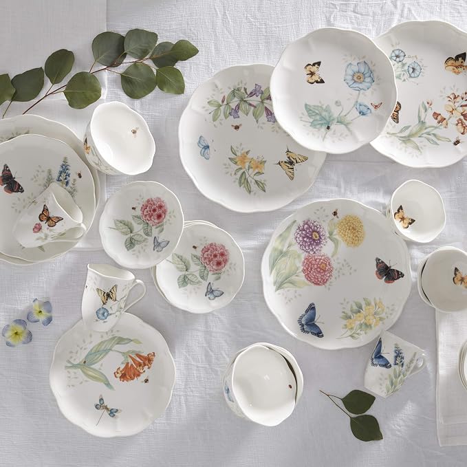 Lenox Dinnerware Set, Butterfly Meadow 28-Piece Set, Service - Image 13