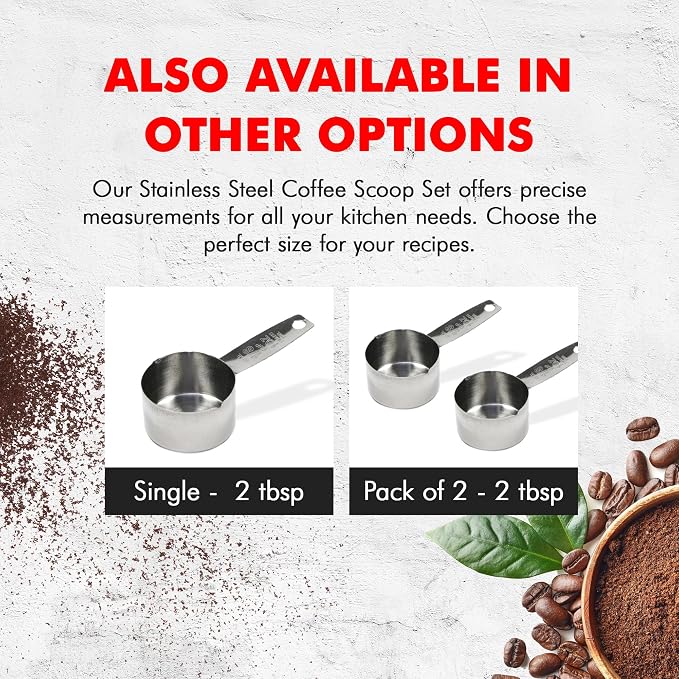 Chef Craft Select Coffee Measurer, 4 inch 2 tbsp, Stainless Steel - Image 7