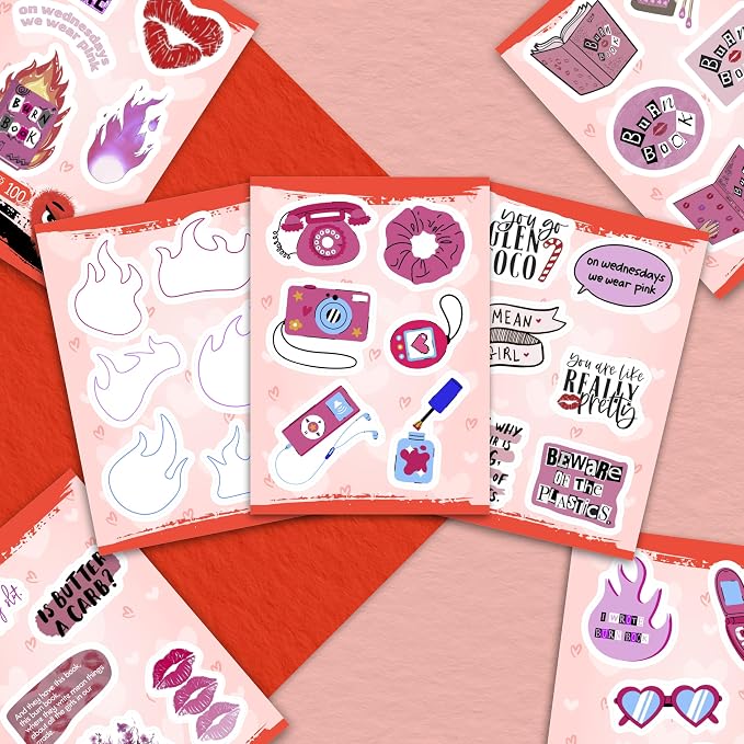 100Pcs Burn Book Stickers for Water Bottle, Laptop - Image 8