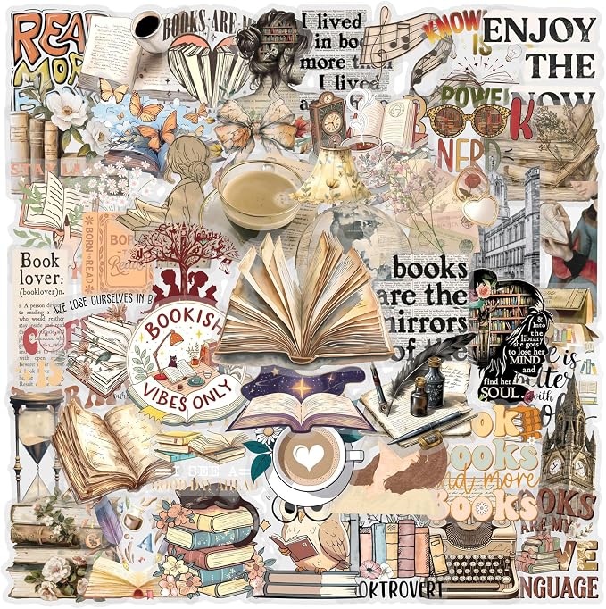 50PCS Bookish Stickers - Image 6