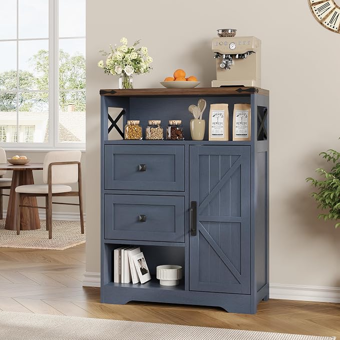 Vabches Farmhouse Buffet Sideboard Cabinet - Image 7