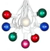 G40 Patio String Lights with 25 Multi Globe Bulbs - Image 7