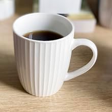 11 Ounce Porcelain Mugs, Hot Cocoa, 2 White, 2 Skyblue, 2 Seablue - Image 3