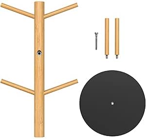 Wisuce Bamboo Coffee Mug Holder Tree, Thicker Base Coffee Cup Holder Stand - Image 5