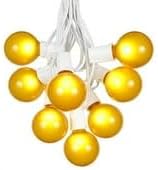 G50 Patio String Lights with 25 Yellow Globe Bulbs – Wedding Outdoor String - Image 7