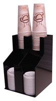 RCS Plastics Coffee Cup and Lid Dispenser Vertical Stacks by RCSPlastics