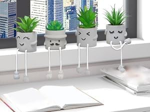 MAKHOT 4 Pcs Creative Artificial Succulent Plants - Image 8