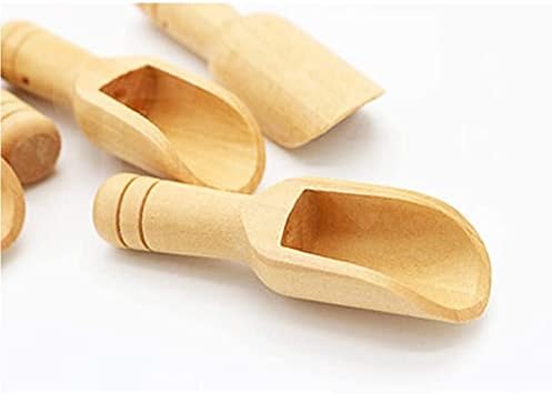 10 Pcs Mini Wooden Scoop 3 inch, Homemade Bath Salts Spoon - Image 6