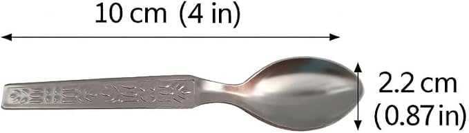 Mini Spoon Set of 12 for Spice Box Small Stainless Steel Spoons for Masala - Image 2