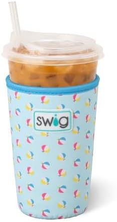 Swig Life Medium Iced Cup Coolie, Standard 22oz Iced Coffee Cup Insulator Sleeve by SwigLife